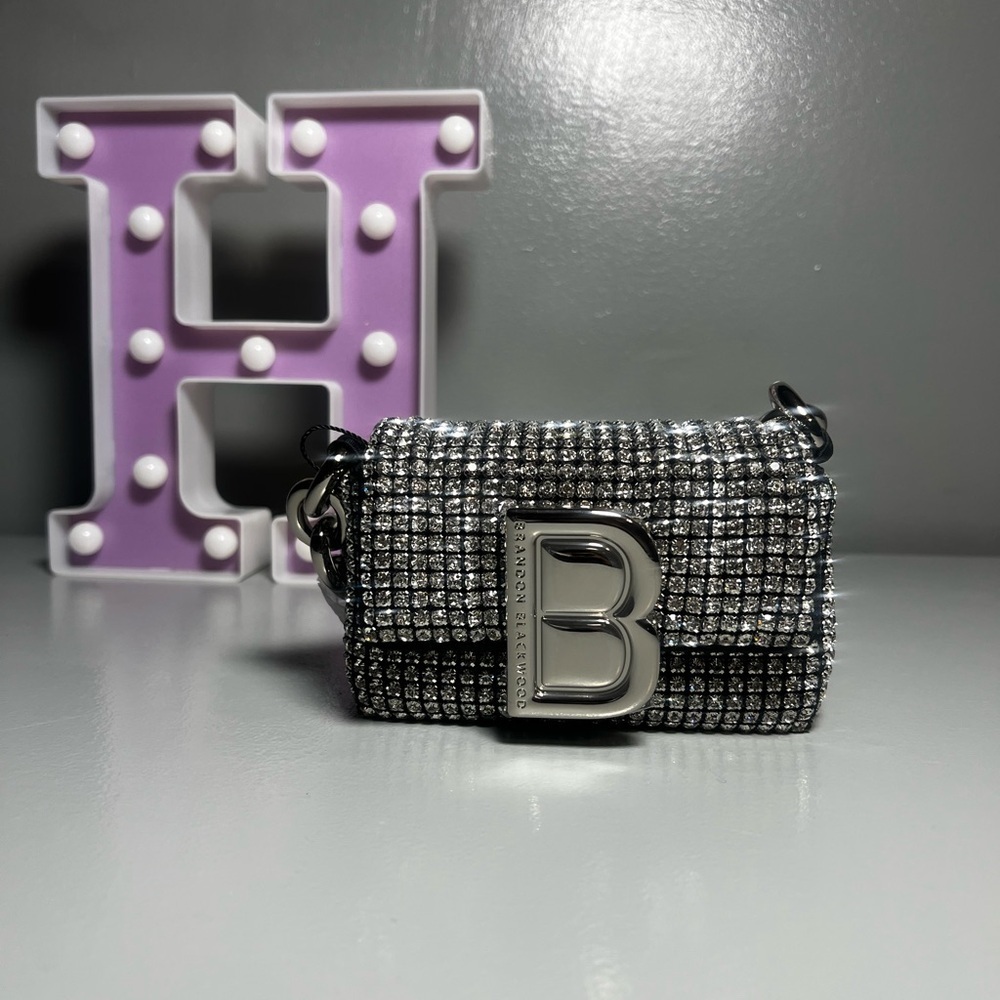 Brandon Blackwood Micro Nia Bag- Black Crystal